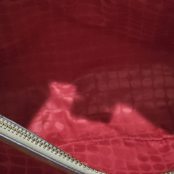 Kate Spade Windsor Square Gabrielle Ostrich-Embossed Beige Tote
